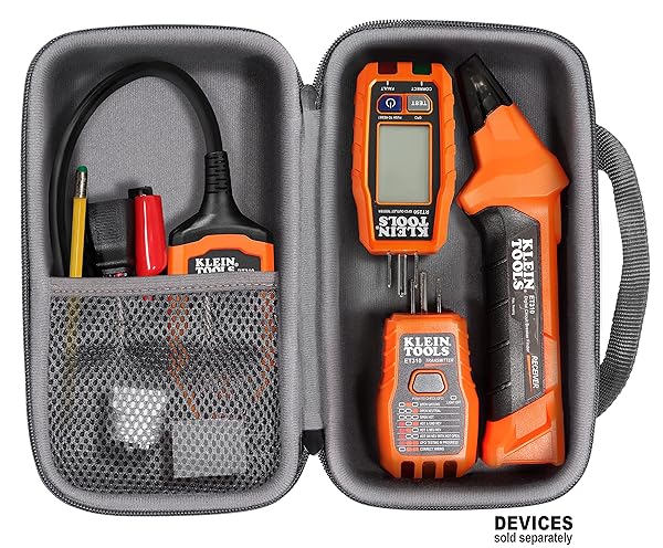 CaseSack CaseSack Case for Klein Tools 80016 Circuit Breaker Finder Tool Kit ET310 AC Circuit Breaker Finder GFCI Outlet Tester RT310 Accessory Kit - View 5 of 7