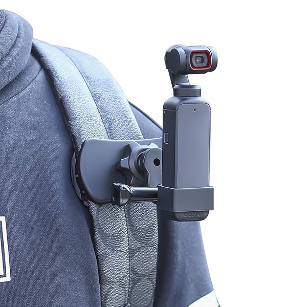 SUREWO SUREWO 360° Rotation Backpack Strap Mount Quick Clip Mount with Expand Frame Compatible with DJI Osmo Pocket,Osmo Pocet 2