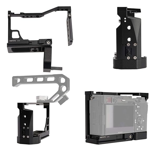 WEPOTO WEPOTO A7C Cage Quick Mounting Plate for Sony A7C Protects Camera from Abrasion and Enhances Traction - View 5 of 8
