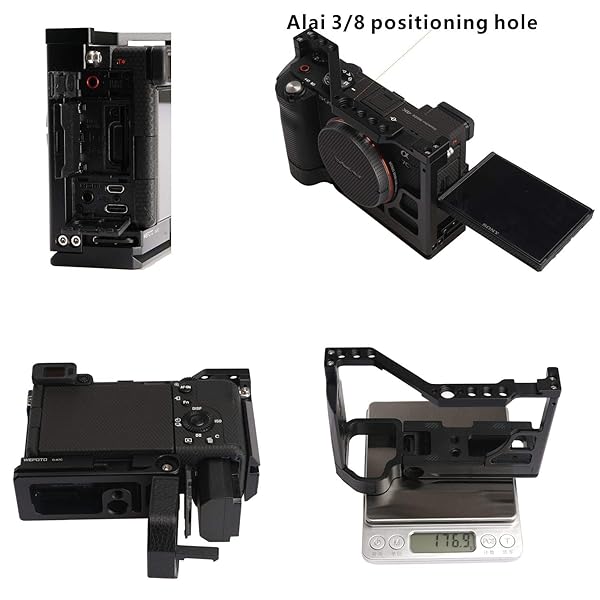 WEPOTO WEPOTO A7C Cage Quick Mounting Plate for Sony A7C Protects Camera from Abrasion and Enhances Traction - View 7 of 8