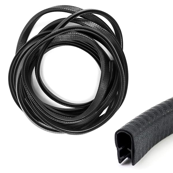 QWORK QWORK 20 Feet EPDM Rubber Edge Trim Seal Strip for 1/16 to 1/8 Inch Edges Durable Weatherproof Protection - View 6 of 8