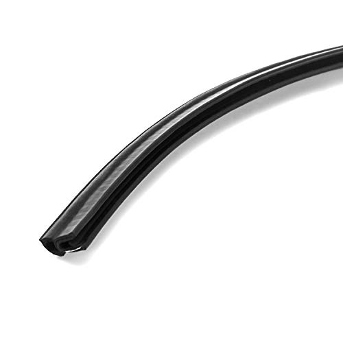 QWORK QWORK 20 Feet EPDM Rubber Trim Seal Top Bulb Fits Edge 1/16 to 1/8 Durable Weatherstrip for Doors and Windows - View 4 of 8