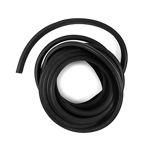 QWORK QWORK 20 Feet EPDM Rubber Trim Seal Top Bulb Fits Edge 1/16 to 1/8 Durable Weatherstrip for Doors and Windows - View 8 of 8