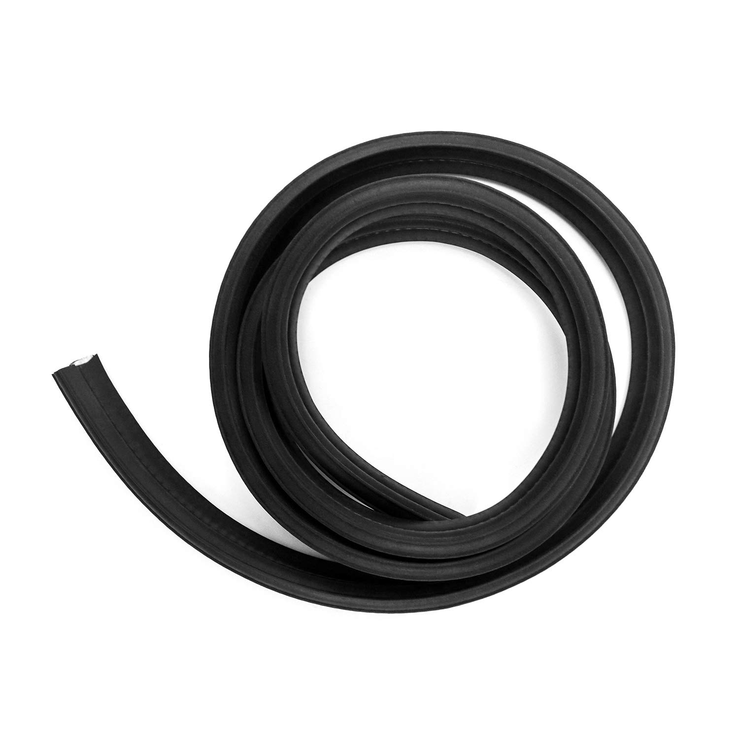 QWORK QWORK 5 Feet EPDM Rubber Trim Seal Top Bulb Fits Edge 1/16 to 1/8 Durable Weatherstrip for Doors and Windows - View 7 of 7
