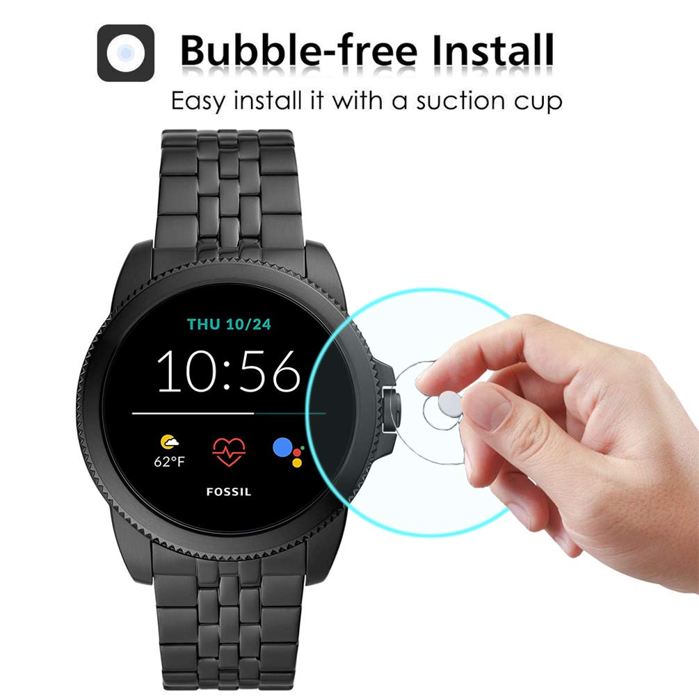 Youniker Youniker 4 Pack Tempered Glass Screen Protectors for Fossil Gen 5E 44mm Smartwatch Anti-Scratch Cover - View 4 of 7