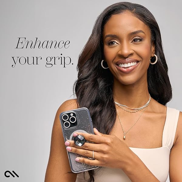 Case-Mate Case-Mate Minis: Removable Suction Cup Phone Grip & Stand for iPhones, Androids & Kindles - Black Crystal - View 8 of 8