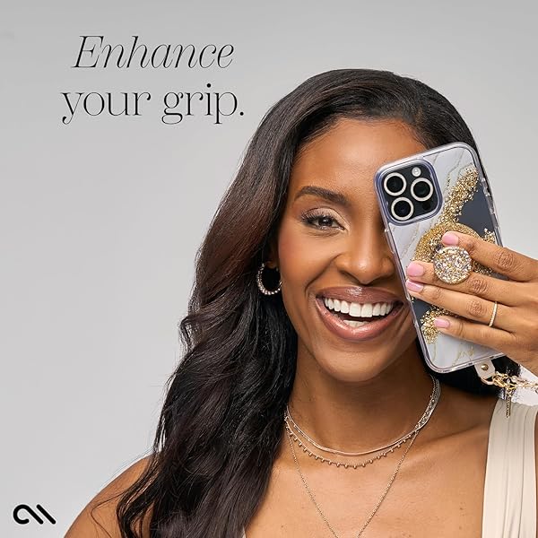 Case-Mate Case-Mate Minis: Removable Suction Cup Phone Grip & Stand for iPhones, Androids & Kindles - Twinkle Gold - View 8 of 8