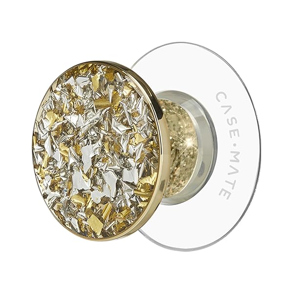 Case-Mate Case-Mate Minis: Removable Suction Cup Phone Grip & Stand for iPhones, Androids & Kindles - Twinkle Gold - View 3 of 8