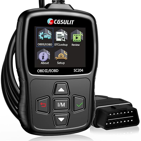 CGSULIT CGSULIT SC204 OBD2 Scanner: Check Engine Code Reader, Live Data & Reset Tool for All OBDII Vehicles (1996+) - Fast Diagnostics! - View 2 of 9