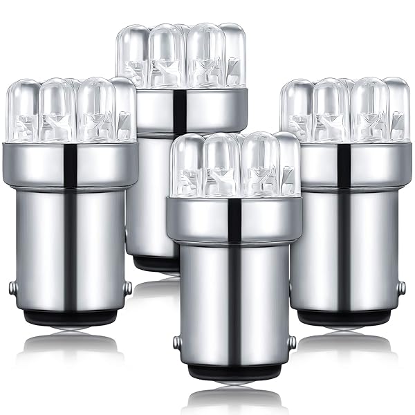 Honoson Honoson 4 Pack LED 90 Bulb 1004 Marine Replacement Bulb BA15D for Boat Navigation Anchor Stern Lights DC 12v - View 2 of 8