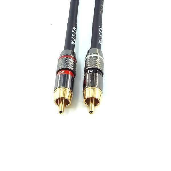 WJSTN High-Fidelity WJSTN-020 RCA to RCA Audio Cable 2-Pack - 6IN Stereo Converter for Subwoofer & Home Theater - View 5 of 6