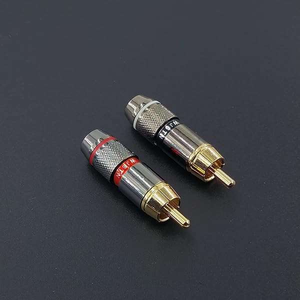 WJSTN High-Fidelity WJSTN-020 RCA to RCA Audio Cable 2-Pack - 6IN Stereo Converter for Subwoofer & Home Theater - View 6 of 6