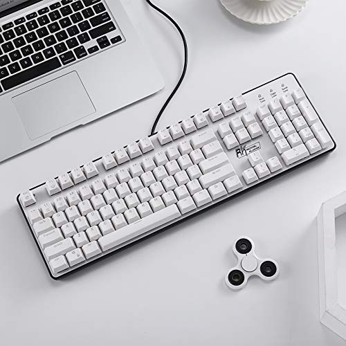 RK ROYAL KLUDGE RK ROYAL KLUDGE RK920 Full Size Mechanical Keyboard Rainbow Backlit 104 Keys Wired Gaming Keyboard with Tactile Brown Switch - View 7 of 9