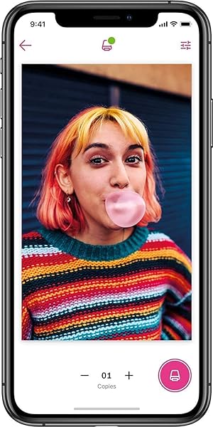 The Imaging World Polaroid Hi-Print Bluetooth Pocket Photo Printer 2x3 with 20 Sheets Paper Cartridge and Microfiber Cloth - View 8 of 9