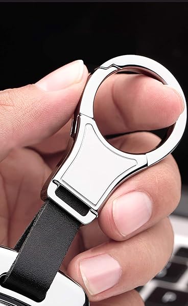 ontto Ontto Stylish Key Fob Cover for VW Skoda Polo Jetta Golf 7 GTI R20 3-Button Key Protector Leather Key Shell Black - View 6 of 7