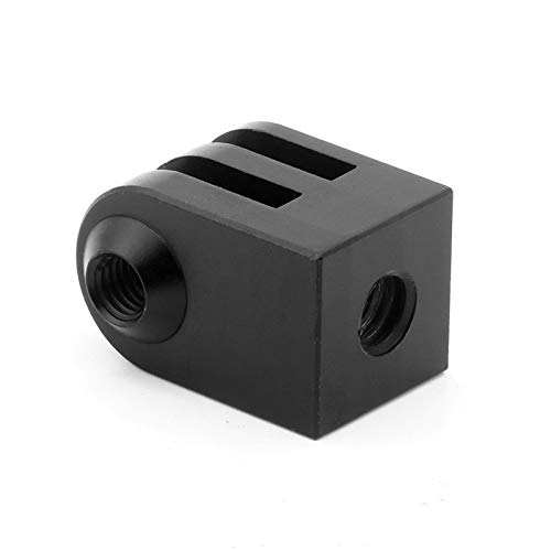Aluminum Tripod Mount Adapter for GoPro 11 10 9 8 7 6 5 and Session 5 4 Action Cameras 2 Pcs Black - View 3 of 7