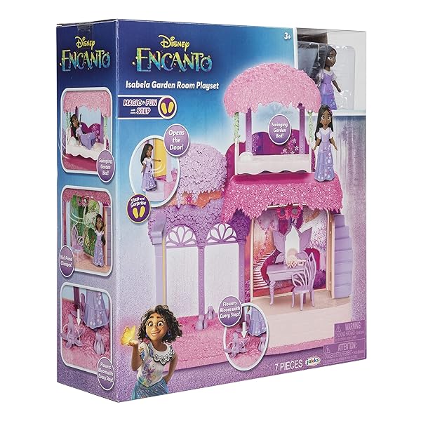 Disney Encanto Disney Encanto Isabela's Garden Room Playset with Isabela Doll Figure and Blooming Flowers - View 9 of 10