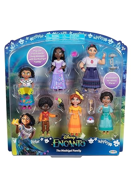 Disney Encanto Disney Encanto Doll Figures Madrigal Family 6-Pack Set with Accessories Perfect for Casa Madrigal Playtime - View 9 of 10