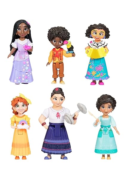 Disney Encanto Disney Encanto Doll Figures Madrigal Family 6-Pack Set with Accessories Perfect for Casa Madrigal Playtime - View 2 of 10