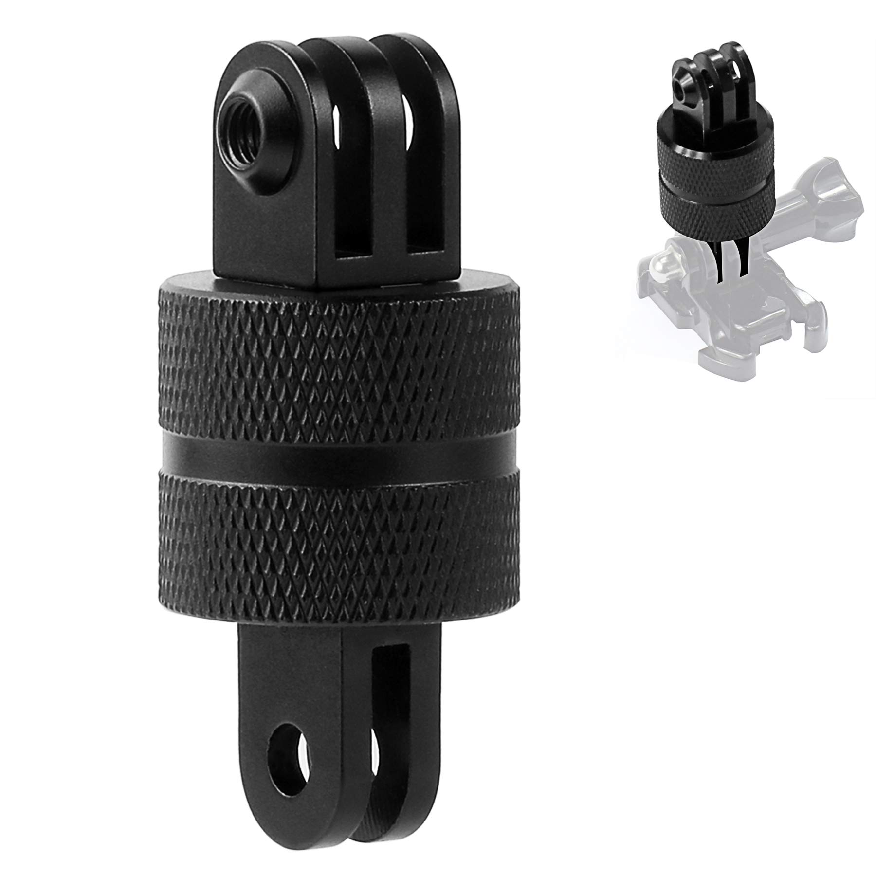 Niewalda Niewalda 360 Degree Rotation Tripod Mount Adapter for GoPro Hero Series and Action Cameras Aluminum 1/4 inch 20 Camera Mount