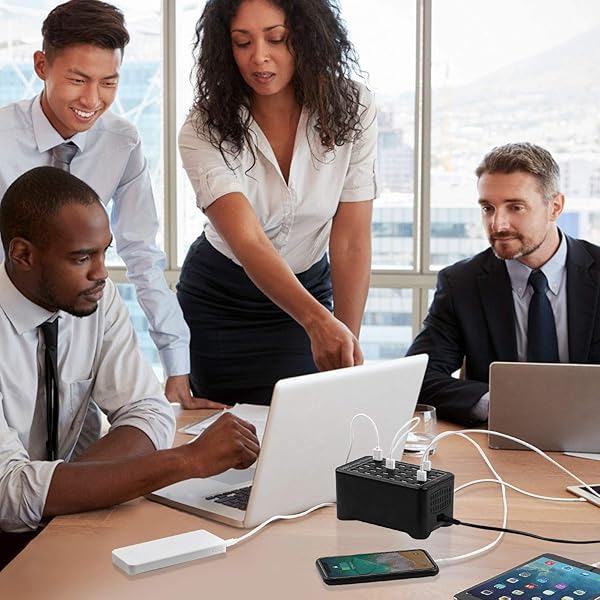 MIXILIN 30 Port USB Fast Charger Station with Smart Charging Recognition Ideal for Travel Family Gatherings Schools and Hotels - View 8 of 8