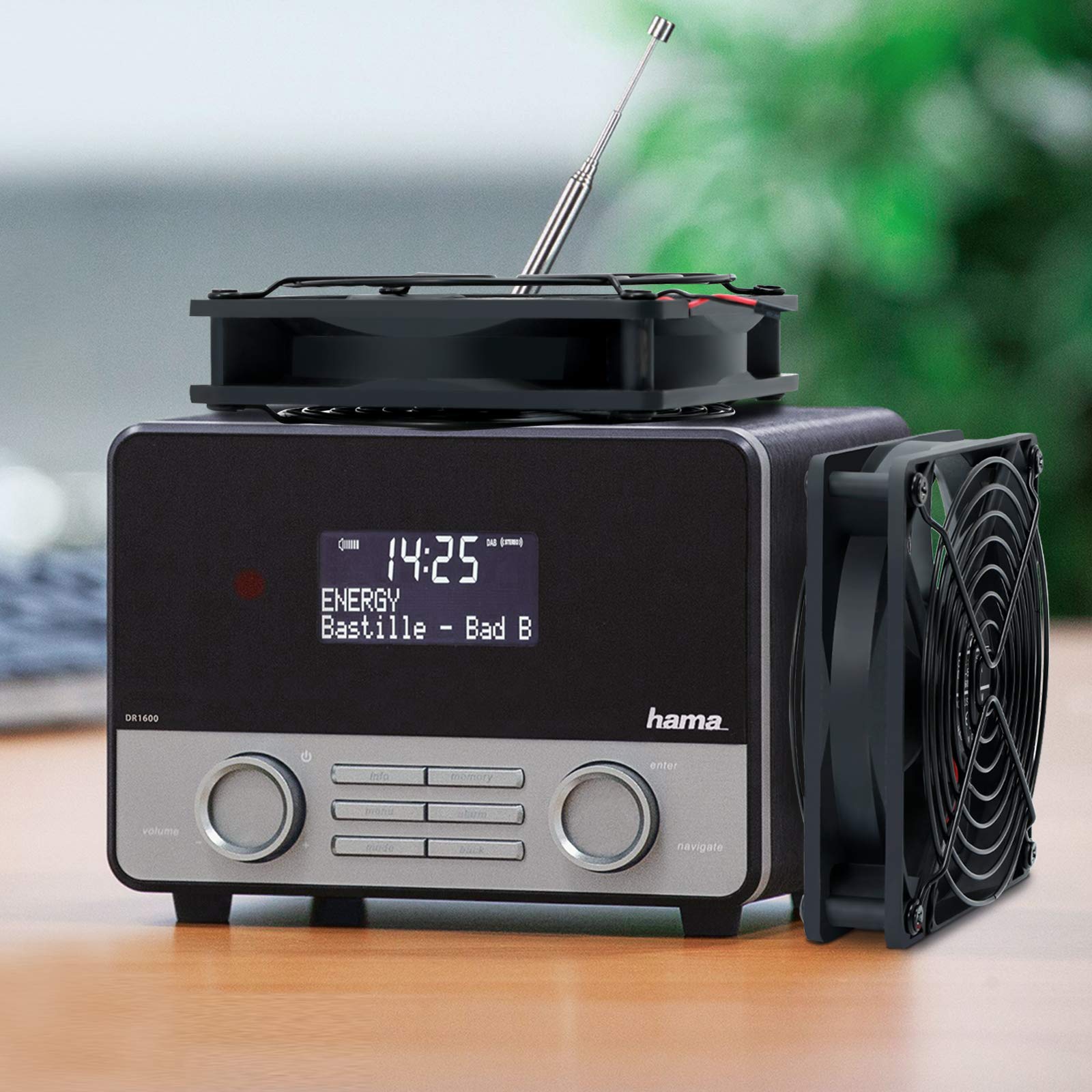 SXDOOL SXDOOL Dual 120mm USB Computer Cooling Fan with Speed Controller for Router Xbox PlayStation Silent Cooler - View 7 of 7