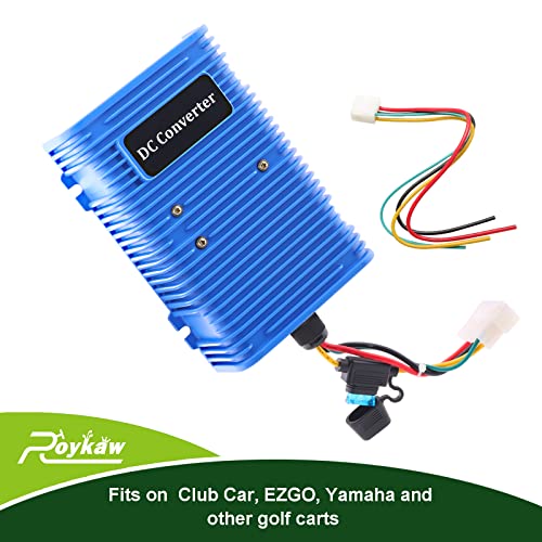Roykaw Roykaw Golf Cart Voltage Reducer Regulator 36V 48V to 12V DC Converter for EZGO Club Car Yamaha Dual Power Source 30A 360W - View 5 of 8