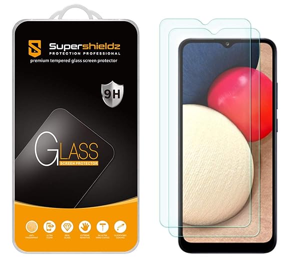 Supershieldz Supershieldz Tempered Glass Screen Protector for Samsung Galaxy A02s 2 Pack Anti Scratch Bubble Free