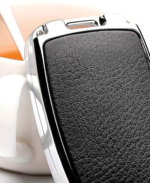 ontto ontto Full Protection Key Fob Cover for VW Smart Remote Key Shell Black with Keychain for Volkswagen Key Holder - View 7 of 10