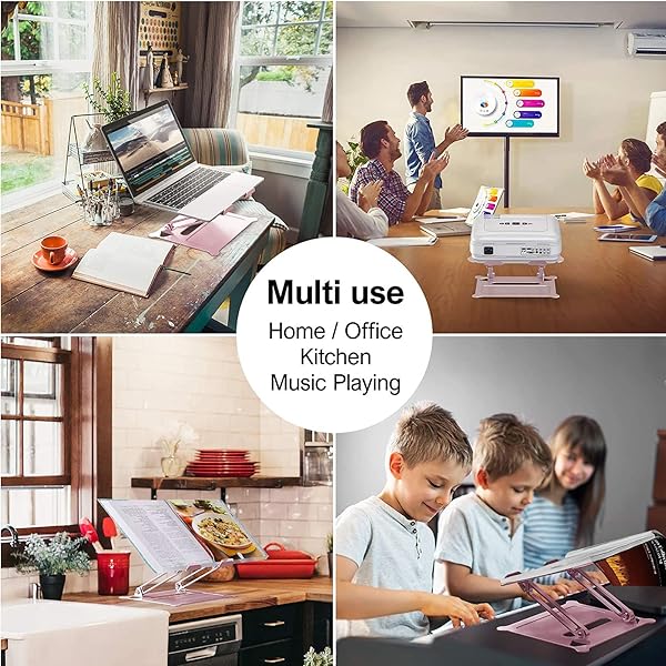 targeal Targeal Adjustable Laptop Riser Multi Angle Stand with Heat Vent for Mac Notebook Lenovo KT1 Rose - View 8 of 8