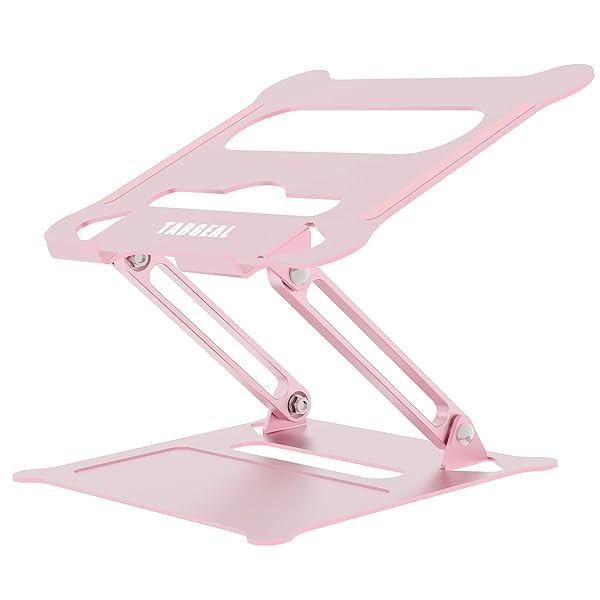 targeal Targeal Adjustable Laptop Riser Multi Angle Stand with Heat Vent for Mac Notebook Lenovo KT1 Rose