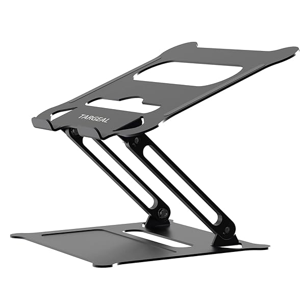 targeal targeal Adjustable Laptop Stand: Portable Multi-Angle Riser with Heat Vent for Mac & Lenovo - Elevate Your Workspace!