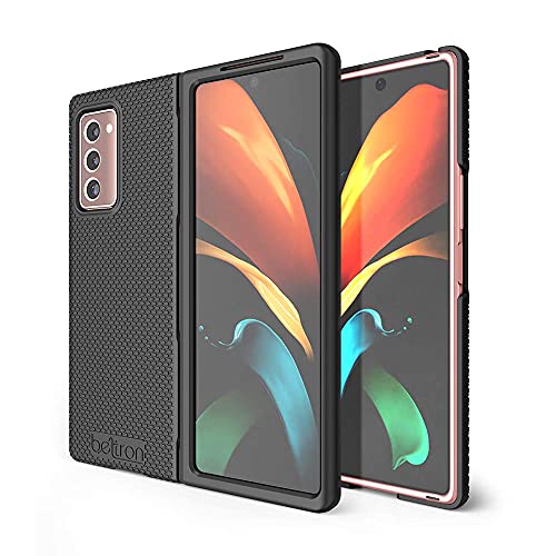 BELTRON BELTRON Galaxy Z Fold2 5G Case with Clip Snap-On Protective Cover Rotating Belt Holster and Kickstand Black 2020 Model SM-F916 - View 4 of 10