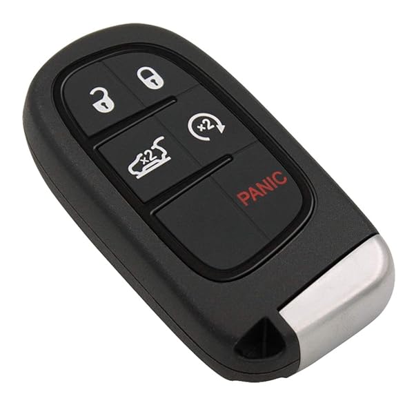 Keyless2Go Keyless2Go Replacement 5 Button Proximity Remote Smart Key for Jeep GQ4-54T 68141580 AC - View 3 of 7