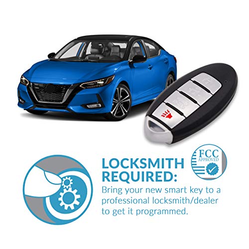 Keyless2Go Keyless2Go Replacement 4 Button Proximity Smart Key for Nissan KR5TXN1 285E3-6CA1A - View 6 of 7