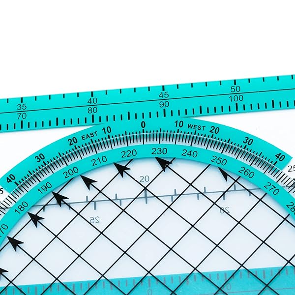 Destination Departure Destination Departure Aviation Plotter Slide Rule Flight Computer for Pilots VFR IFR Navigation Ruler Student Accessories - View 10 of 10