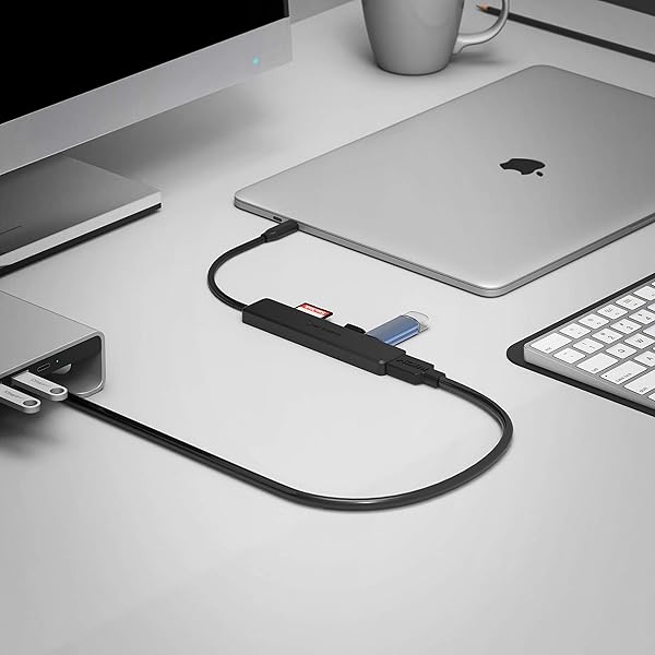 SABRENT SABRENT Multi-Port USB Type-C Hub: 4K HDMI, 60W Power Delivery, USB 3.0/2.0, SD/microSD Reader - Enhance Your Connectivity! - View 9 of 9