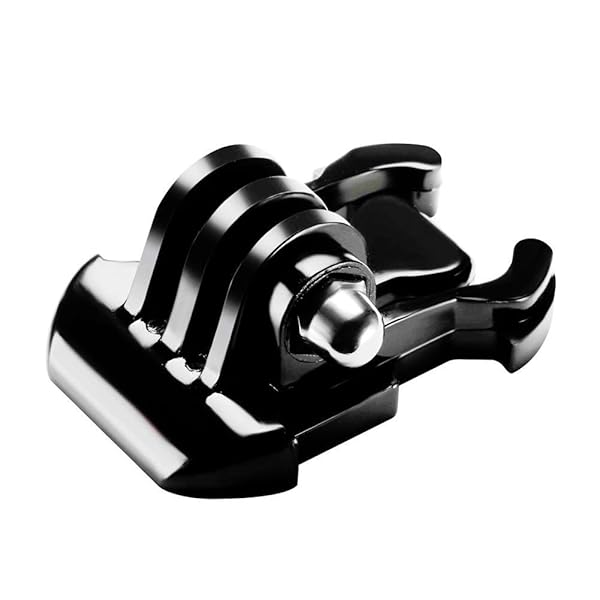 Vcufflinks 5 Pcs Buckle Clip Basic Mount for GoPro Hero Series and Other Action Cameras Black Silver - View 3 of 4