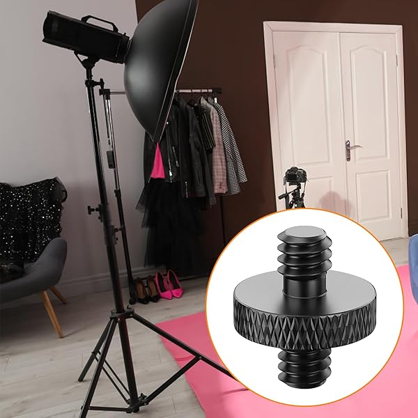 Mewuthede Mewuthede 4 Pcs 1/4 Inch Male to M5 Male Thread Screw Adapter for Tripod Mounting Camera Converter - View 4 of 6