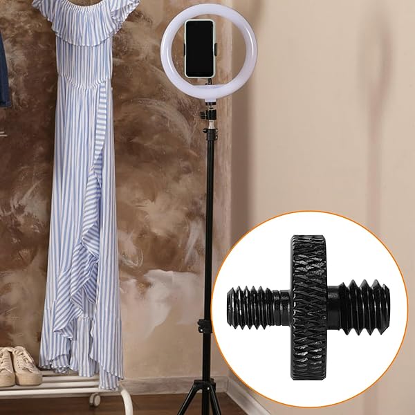 Mewuthede Mewuthede 4 Pcs 1/4 Inch Male to M5 Male Thread Screw Adapter for Tripod Mounting Camera Converter - View 5 of 6