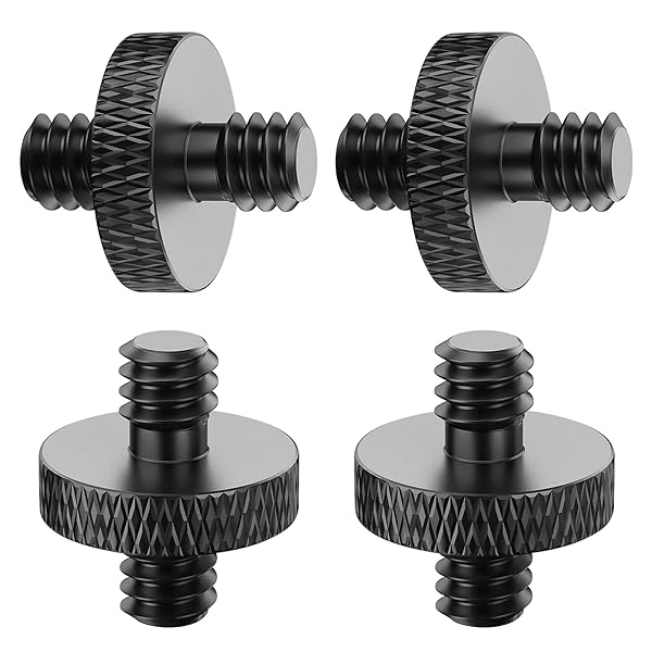 Mewuthede Mewuthede 4 Pcs 1/4 Inch Male to M5 Male Thread Screw Adapter for Tripod Mounting Camera Converter
