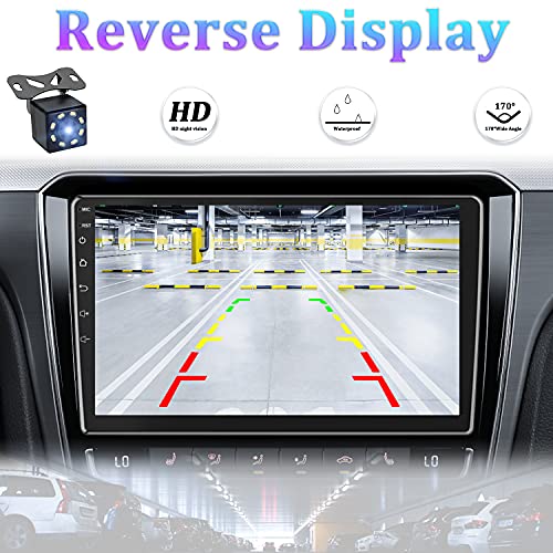 OiLiehu 10.1 Inch Android Double Din Car Stereo Touch Screen Radio with WiFi GPS Navigation Bluetooth FM Dual USB Backup Camera - View 6 of 10