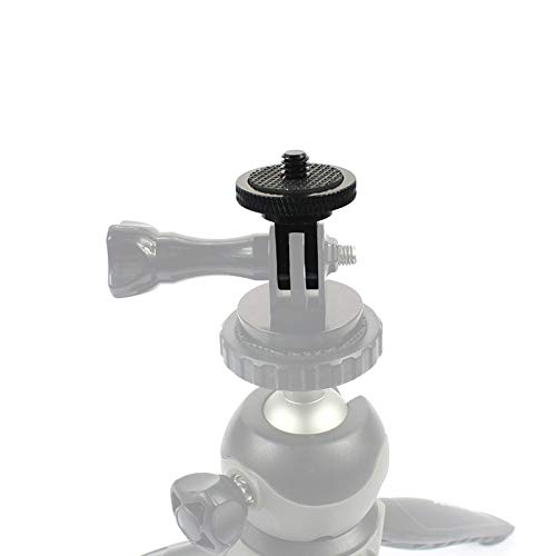 Aluminum 1/4 Inch 20 Camera Mount Tripod Adapter for GoPro Hero Sony Xiaomi Action Cameras 2 Pcs - View 2 of 7