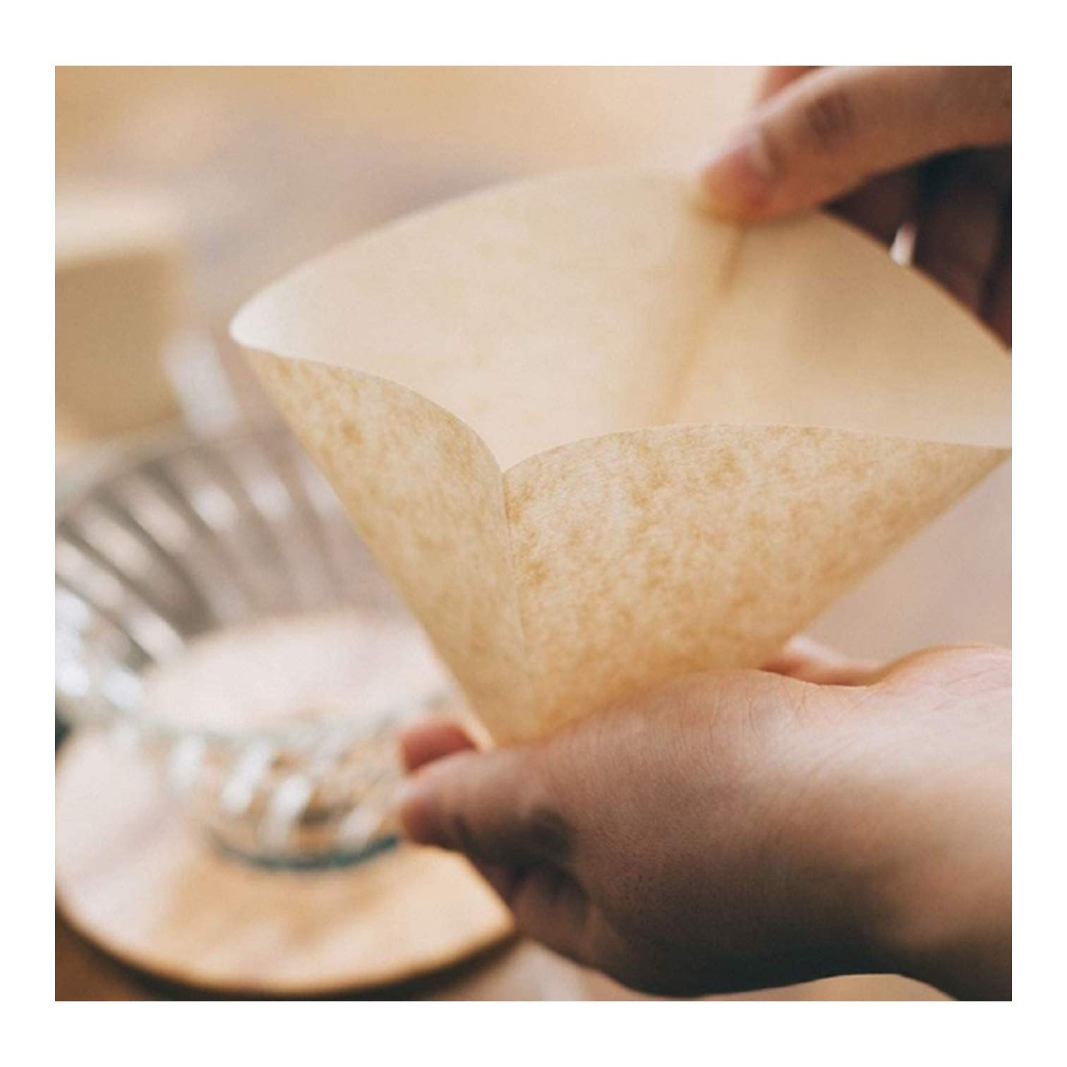 HARIO Hario V60 Size 03 Coffee Paper Filters 40 Count Box Natural for Perfect Brewing - View 4 of 5