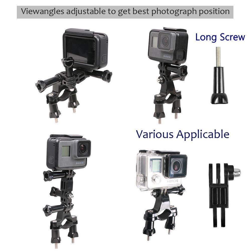 3 Way Adjustable Extension Pivot Arm Adapter Set for GoPro Hero SJCAM Levin DBPOWER AKASO Long Short Joints Connector Convertor - View 2 of 5