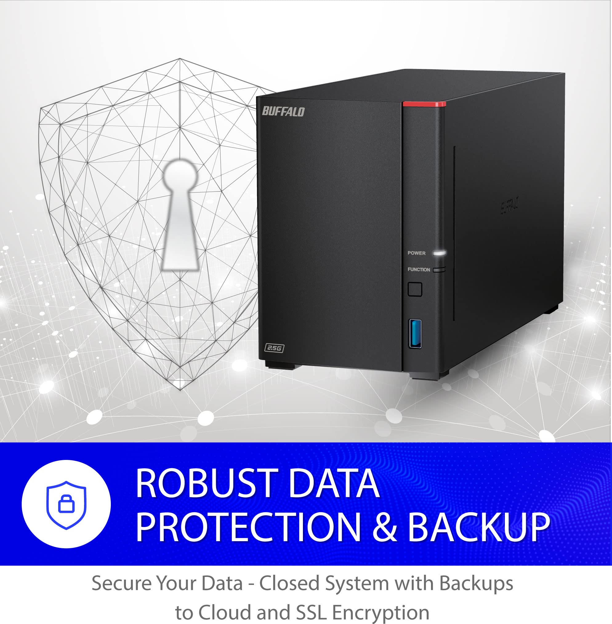 BUFFALO Buffalo LinkStation SoHo 720 16TB NAS: Ideal Network Storage for Home Office & Small Business - View 7 of 9