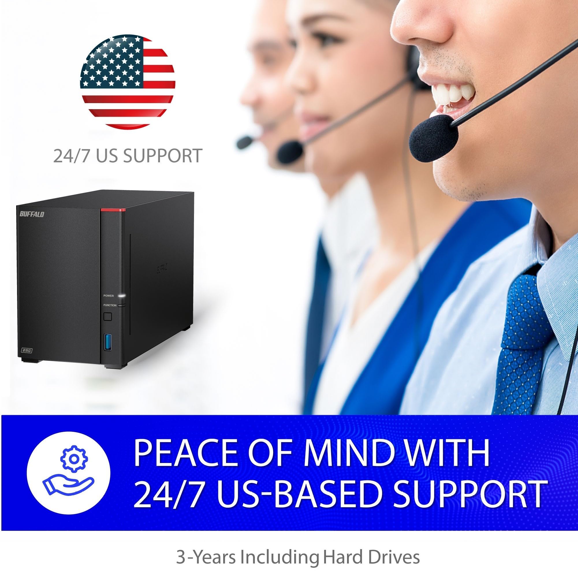 BUFFALO Buffalo LinkStation SoHo 720 16TB NAS: Ideal Network Storage for Home Office & Small Business - View 8 of 9