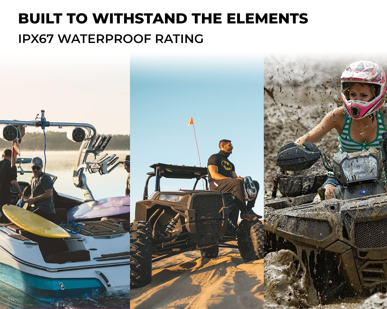 NVX MVPA6 900W 6-Channel Bridgeable Marine Amplifier Compact Waterproof for Powersports and Car Audio - View 2 of 9