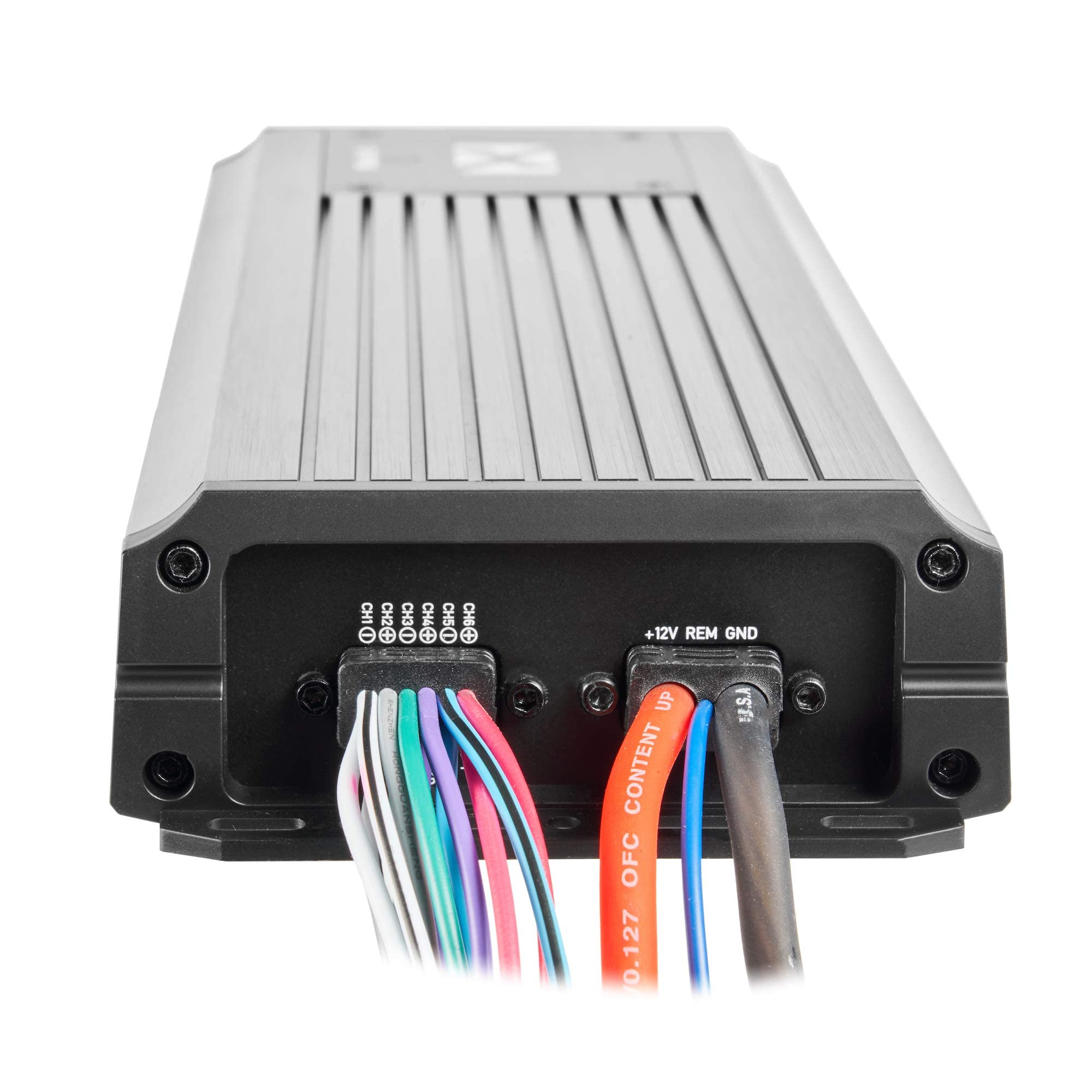 NVX MVPA6 900W 6-Channel Bridgeable Marine Amplifier Compact Waterproof for Powersports and Car Audio - View 6 of 9