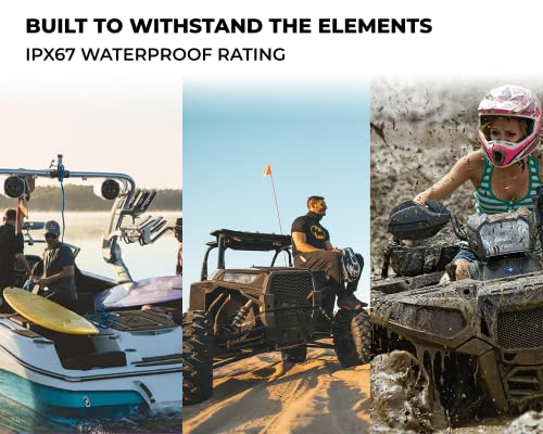 NVX NVX MVPA2 1200W Peak 600W RMS 2-Channel Bridgeable Marine Amplifier Compact IPX67 Waterproof for Marine Powersports Motorcycle - View 3 of 10